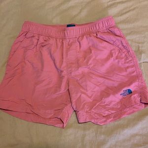 Mens salmon North Face shorts
